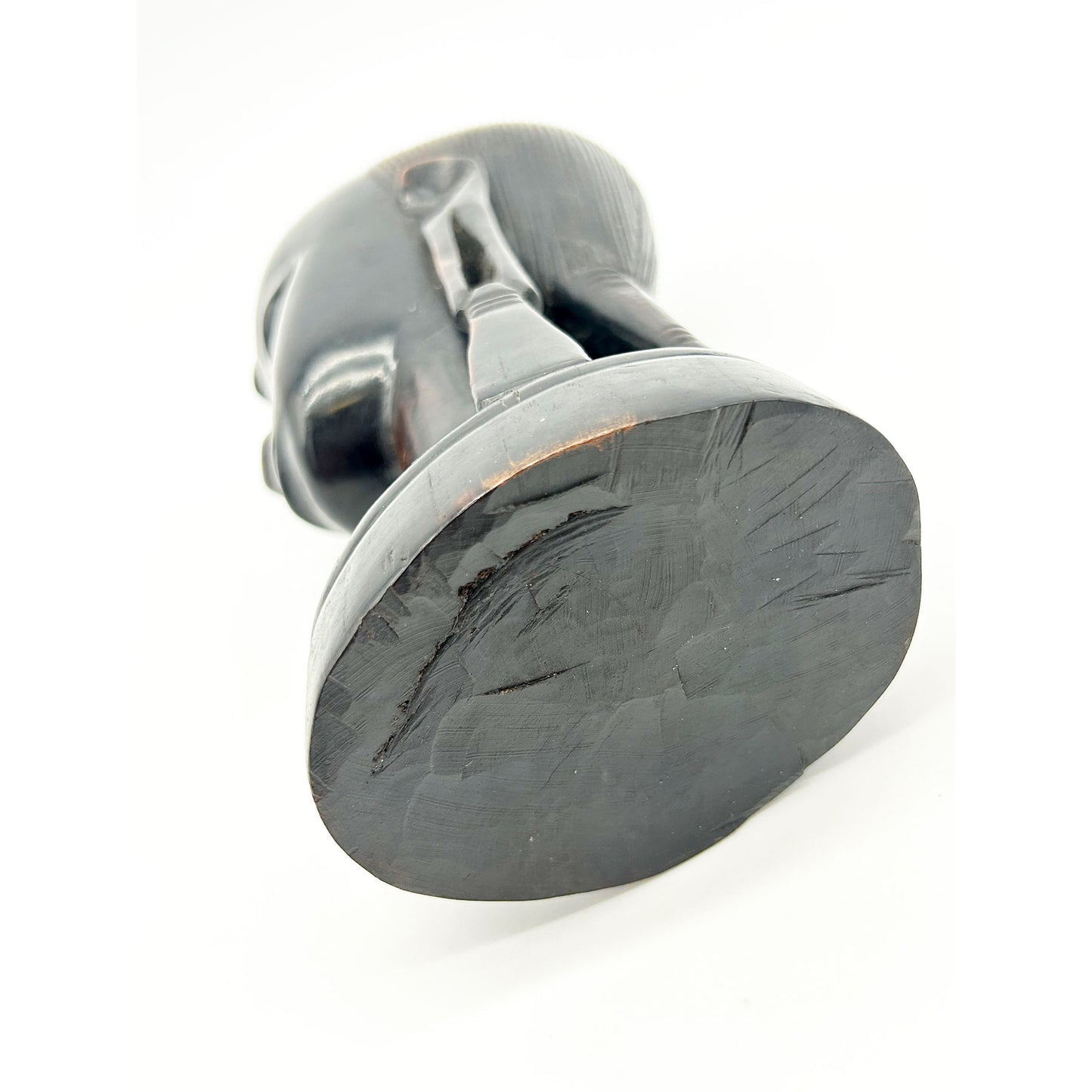 bottom view of Vintage African Ebonized Bust