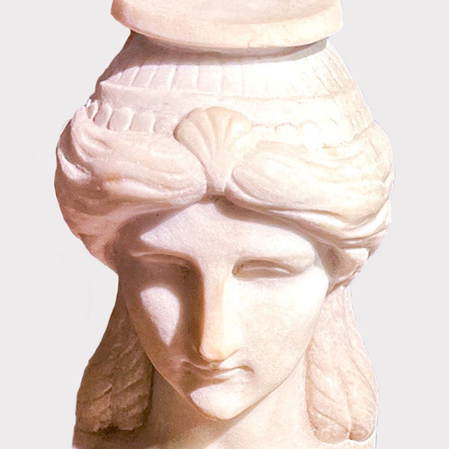 close up of Pair of French Empire Marble Bust Bookends