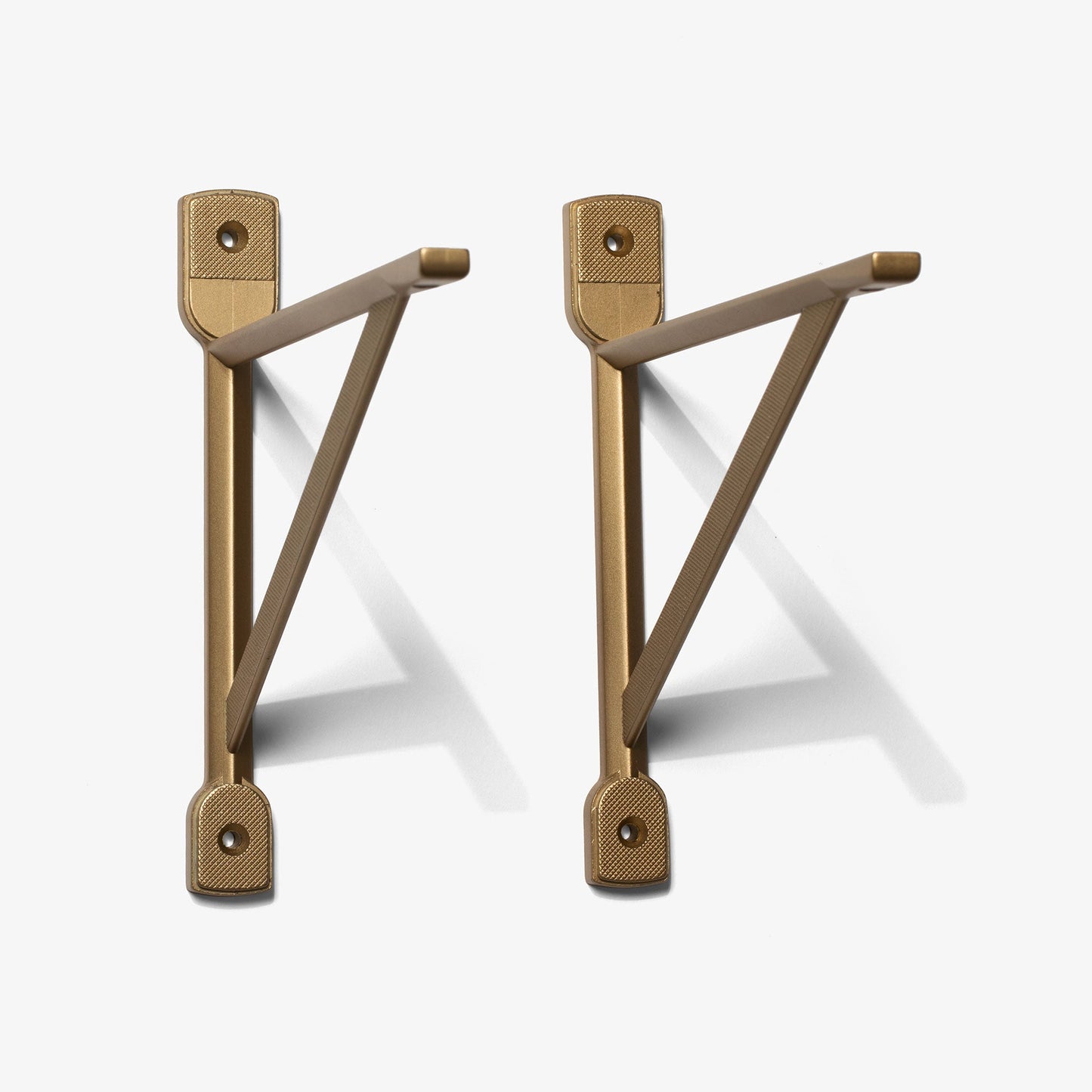 Bookshelf Bracket Set | Pair of Decorative Shelf Brackets with Knurling