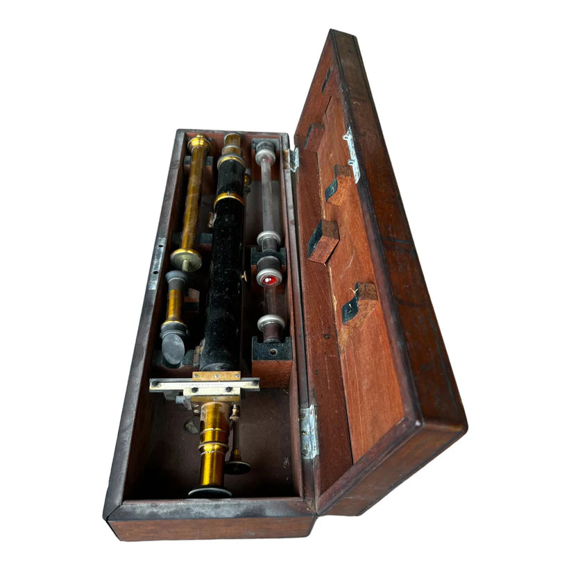 side view of Franz Schmidt & Haensch 1870 Saccharimeter