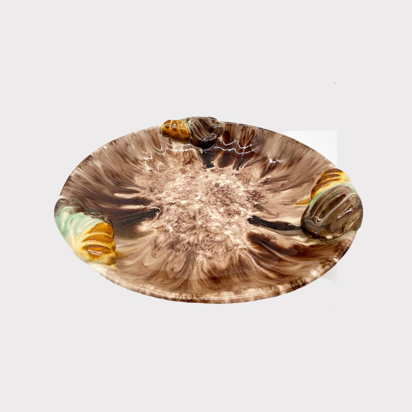 Brown & Cream colored glazed German pottery