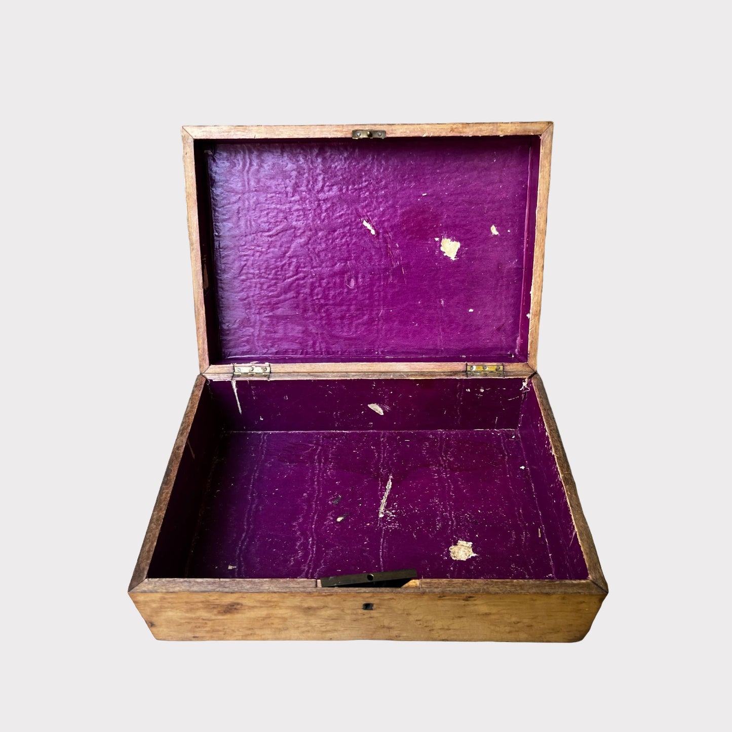 open view of Antique French Curly Maple Keepsake Box