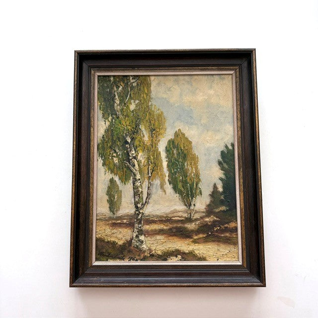 Vintage Belgian Oil Painting — Herfst in de Duinen, Kalmthout, 1966