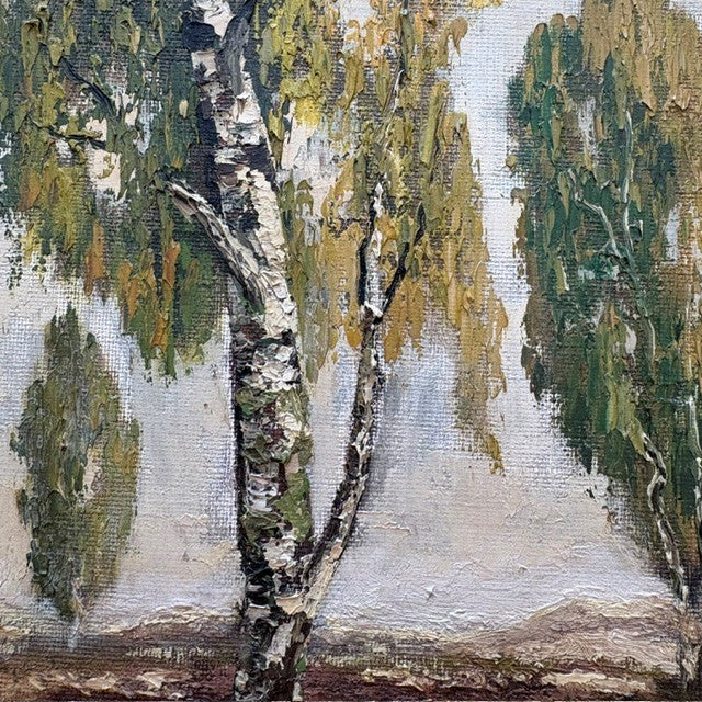 Vintage Belgian Oil Painting — Herfst in de Duinen, Kalmthout, 1966