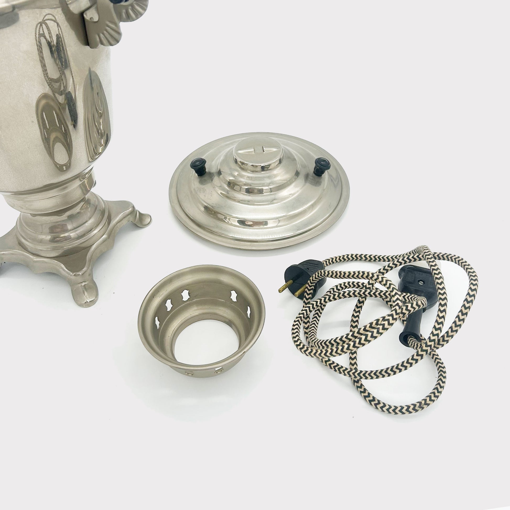 19th Century Belgian Samovare in Nickel included parts